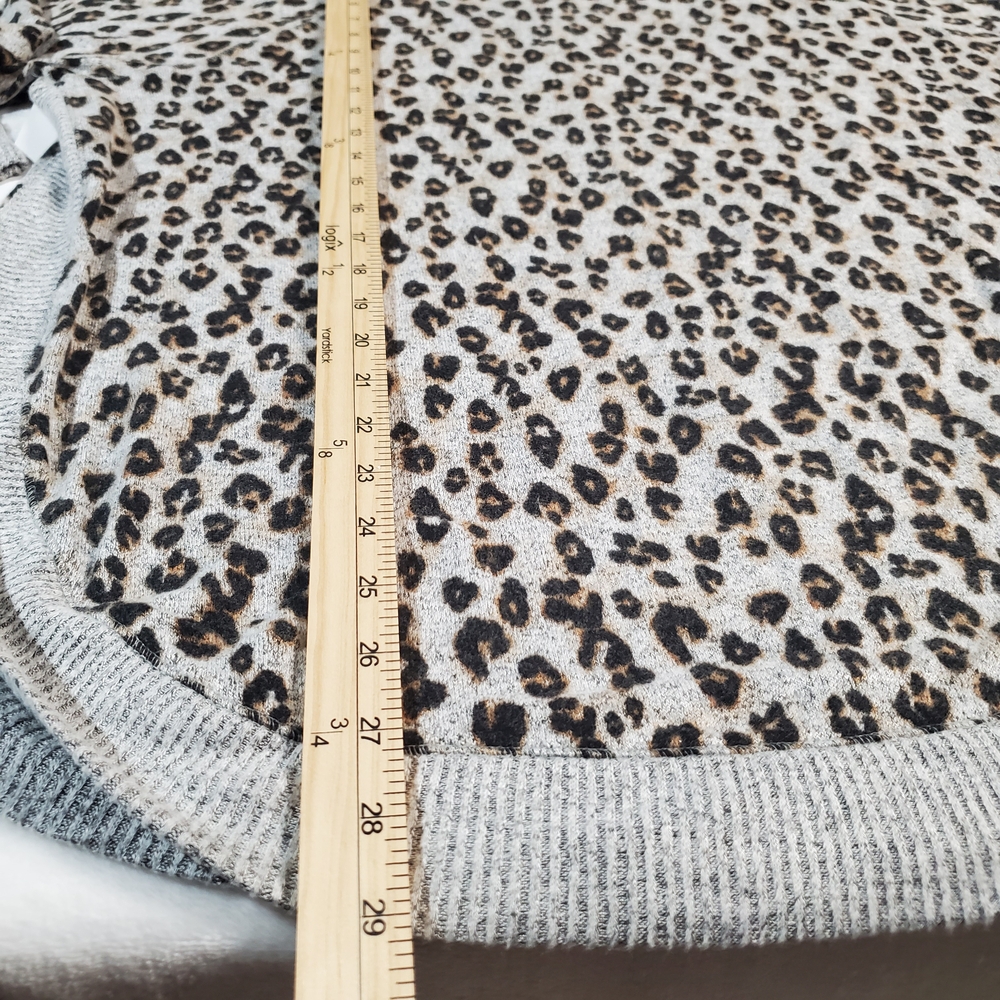 Maurices Gray Leopard Print Sweater - Picture 4 of 8